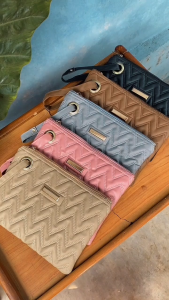 Dompet Clutch Pouch Tas Tangan Panjang Bordir Kulit Sintetis Wanita Terbaru Termurah – CLUTCH YURIA -