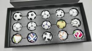 FIFA | FIFA World Cup 15 PcsTransparent Gift Box Mini Football Model Soccer Match Miniature Toy Collectibles Sports Decor Gift for Fans