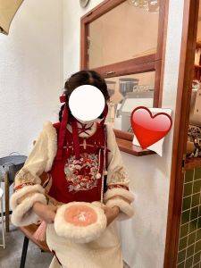 Bộ Váy Dài Màu Đỏ Cỡ Lớn Cho Lễ Hội Mùa Thu Đông Tết Trung Quốc Hanfu Trang Phục Truyền Thống Hai Mảnh