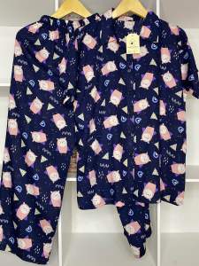 Setelan Pajamas Wanita Lengan Pendek Motif Bunga Bunga Cantik Viral Kekinian Bahan Adem Baju Busui