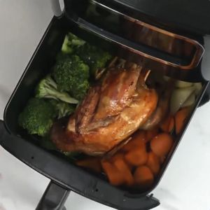 หม้อทอดไร้มัน 10L หมุนเวียนลมร้อน 360° ไม่ต้องใส่น้ำมัน หม้อทอดไร้น้ำมัน Air Fryer