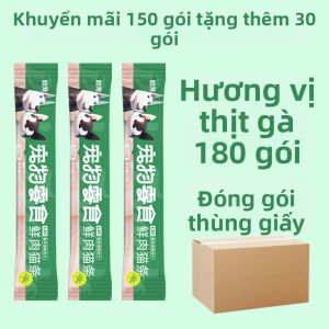 ZHUCHONG | Thức Ăn Bổ Sung Dinh Dưỡng Cho Mèo Con Và Mèo Lớn Không Chất Bảo Quản 180 Miếng