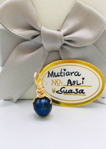 #Pendant #Mutiara asli Dark Blue