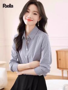 puella | Áo Sơ Mi Dài Tay Có Sọc Cổ Áo