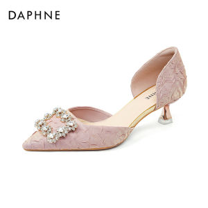 Daphne | French Style Rhinestone High Heels Shoes Stiletto Pointed Toe