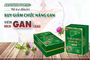 Viên Uống Thanh Nhiệt Mát Gan Arginine Fortec Vạn Tam Chính Hãng Giảm Viêm Gan Xơ Gan Men Gan Cao Hiệu Quả