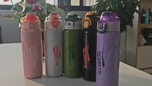 [ SALE ] Heenoor Botol Termos Sporty/Sport Simple Portable Tahan Panas & Dingin 600ML Stainless Steel SUS 316 | HN-4021