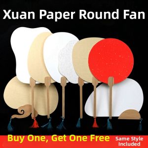 Double-sided Chinese Style Hand-painting Fan DIY