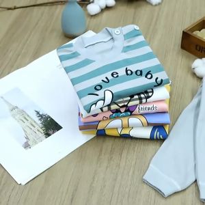 Fashion Boys Baby Terno Pajama Set Cotton Sleepwear Suit with Long Sleeves Pajamas for Kids