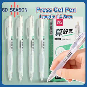 Deli Press Gel Pen 0.35mm Black Quick-Drying Ballpen Writing Pen For Text School Supplies 1pc SA130