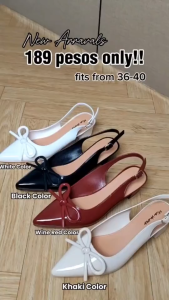 MIA Womens High Heel Shoes 5CM Pointed Toe Adjustable Strap with Ribbon Block Heel Elegant Desig