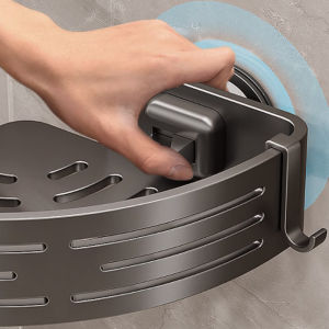 No-Drill Suction Cup storage rack triangle storage shelf No punch Bathroom wall mounted toilet corner Kitchen storage