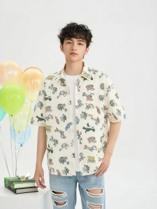 SANFU | Toy Story Print Loose Fit Short Sleeve Shirt