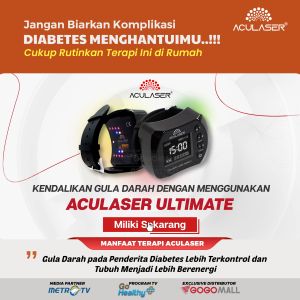 (PROMO LIVE) ACULASER ULTIMATE 14 TITIK MATA LASER + NMES TERAPI MENURUNKAN GULA DARAH DIABETES