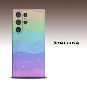Pastel Star Wave For Samsung Galaxy S26 S25 S24 A56 A36 Dual Layer Luxury Fashion Full Lens Protective Case