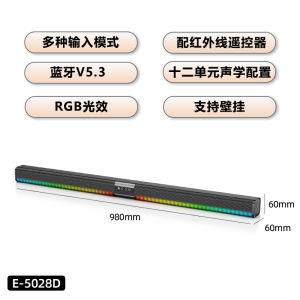 Leerfly E-5033 Series Long Bar Bluetooth Soundbar High Volume Home Desktop TV Audio Engineering Plastic Body from China