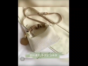 Textured Vertical Stripe Handbag 2025 New Niche Design Shoulder & Crossbody Bag – Chic and Versatile