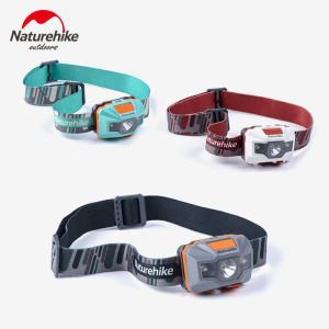 Naturehike USB mengecas Headlamp Max 150 Lumens 1200mAh Lithium Battery Ultralight mudah alih hanya 74g IPX4 kalis air 45 ° sudut laras percuma USB kabel penyimpanan beg NH00T002-D