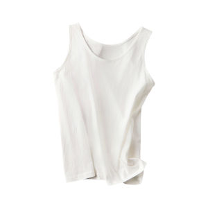 MIANXIANZHI | Womens Cotton Linen Sleeveless Vest Summer Outerwear Loose Fit Base Layer White Ice Silk Small Strap Vest For Commuting And Daily Wear