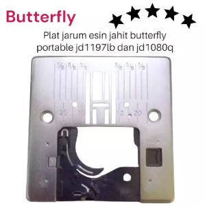 Butterfly Plat jarum mesin jahit jd197lb dan 1080q / plat gigi mesin jahit butterfly