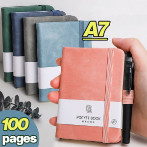 A7 notebook super thick Notepad soft leather simple college students diary Notebook(200 pages/copy)