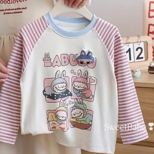 Long Sleeve New Autumn Fashion Versatile Girls T-shirt