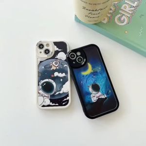 DEAMOR Case Xiaomi Redmi 9A 9C 10A Note 8 Casing Astronot Nasa Bulan With pelindung kamera