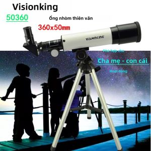 Kính Thiên Văn Thiên Văn Ống Kính Tiêu Sắc Visionking 50mm Độ Phóng Đại 90x Kim Loại Một Mắt Dành Cho Việc Quan Sát Chim Và Ngắm Mặt Trăng/ngôi Sao Thân Thiện Với Người Mới Bắt Đầu