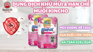 DUNG DỊCH KHỬ MÙI & HẠN CHẾ MUỖI KINCHO (LỌ 400ML)