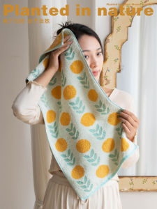 Soft Pure Cotton Towel Face Washcloth Womens Style Absorbent Bathroom Home Use Couple Handkerchief Rural Style Towel