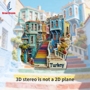 1Pc Turkish Specialty Street Creative 3D Fridge Magnet World Travel Souvenir Collection Suitable for Home and Office Decoration Personalized Exclusive Travel Souvenir Magnetic Fridge Magnet Home Decoration Kitchen Room Office Cabinet Crafts Gi...