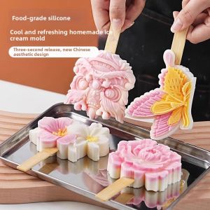 KUWUBIANJING | Chinese Cultural Ice Cream & Popsicle Making Molds Food Grade Silicone