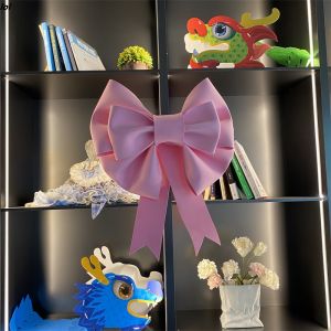 Valentines Day Large Butterfly Knot Decoration Wedding Ceremony Decor Pink Big Bow Knot Decorative Accessory for Couples