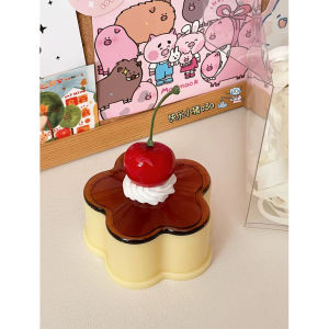 Japanese Ancient Storage Box Decoration Canned Desktop Storage Box Cute Pudding Storage Cabinet Desktop Decoration Retro Props