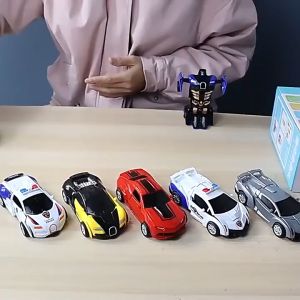 Deformation Robot Car Toys Wholesale Price Childrens Bugatti Model 4 Colors Educational Toy for Kids