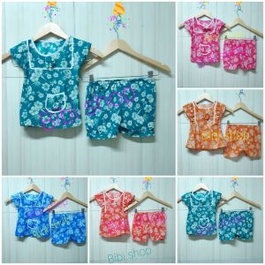 💥Sale 5 Bộ 89K. Bộ quần áo  thun lụa bé gái 10-15kg bộ đùi có tay con gái đồ bộ trẻ em mầm non