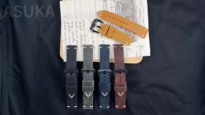 20/22/24/26mm Genuine Leather Watch Band Handmade Stitching Universal Strap for Panerai for Seiko for Casio Brown Mens Bracelet
