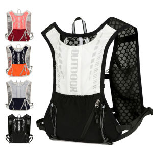 Outdoor Sports Marathon Running Backpack Double Shoulder Mountaineering Bag Can Hang Climbing Cudgel Travel Hiking Bag