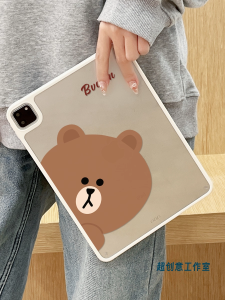 Creative Acrylic iPad Case 2018 Model Magnetic Pen Slot No Cover Protection for Apple iPad pro 11/12.9 Mini 6 Air 45 10.2 Inches