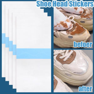 30/60Pcs Clear Rainproof and Waterproof Patch on Toe Cap Shoe Head Stain Removal Film Resist Rain Mud and Oil Stains Shoe Stickers for Working