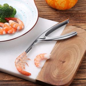 1Pcs Stainless Steel Peel Shrimp Tool Prawn Peeler Kitchen Gadgets Seafood