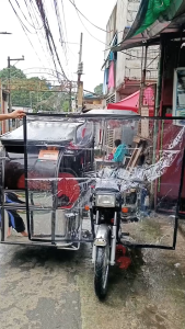 TRAPAL TRANSPARENT BLACK PANG COVER SA TRICYCLE CLEAR with ROPE LINING | WATERPROOF AND DURABLE LONA TRAPAL TOLDA