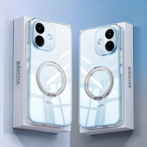 imobile | Transparent Ultra-thin Protective Cover with Kickstand Full Protection Shockproof Silicone