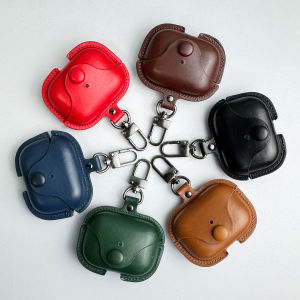 Luxury Classic Business Retro Button PU Leather Case for AirPods Pro 1/2/3 Series Cover