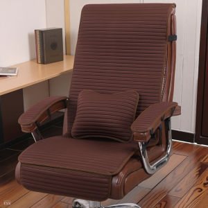 Office Chair Cushion Backrest Integrated Comfortable Non-Slip Design High Elastic Sponge Home Use Seat Pad Luxury Modern Style