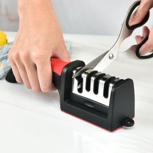 4-Stage Type Household Professional Sharpener Replaceable Scissors Sharpener for All Knife