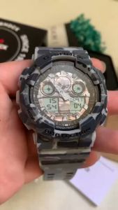 (Ready Stock Free Shipping) jam tangan lelaki G Shock Watch Men Sport Watch Dual Time Display jam tangan lelaki waterproof original World Time LED Auto Light Men Formal Casual Watches GA-100CM-8A