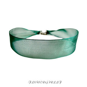 Tulle Clavicle Chain Summer Breathable Choker Green Necklace Short Neck Decorative Necklace Simple and Soft Neck Band