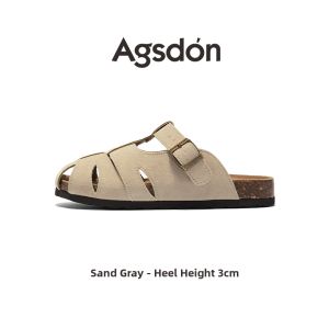 Agsdon | Hollow Out New Summer Thick Sole Versatile Round Toe Roman Sandals