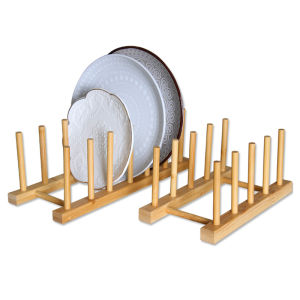 Đa Năng Đĩa Gỗ Giá Bát Đĩa Nhà Bếp Phơi Thớt Cốc Kệ Sắp Xếp Hiển Thị Giá Đỡ